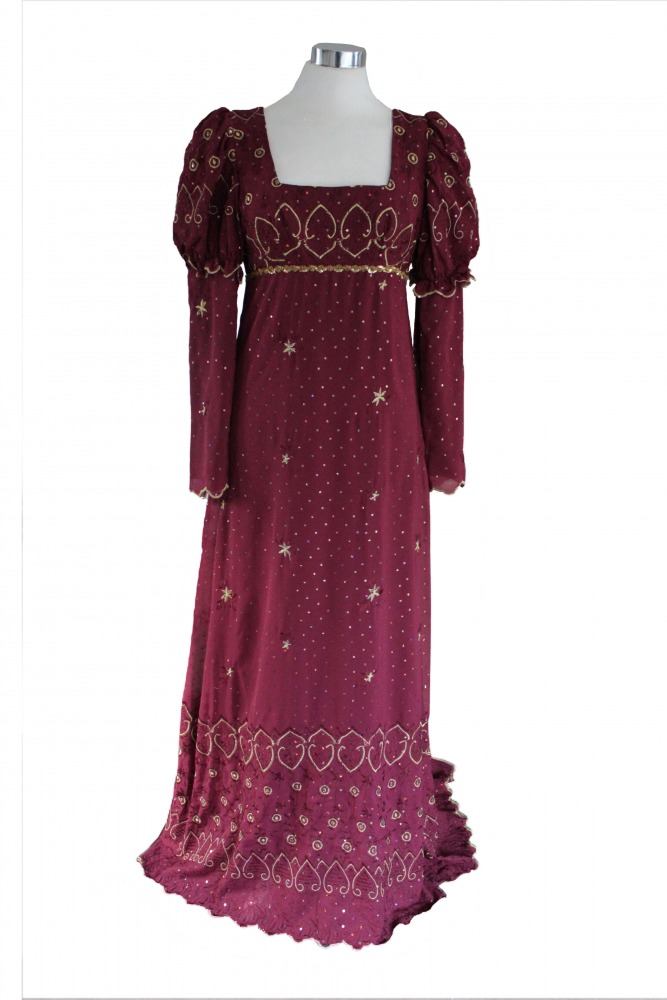 regency evening gown